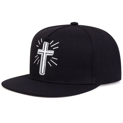 Fashion Hip Hop Baseball Cap Jesus Cross Embroidery Trucker Caps Cotton Snapback hat