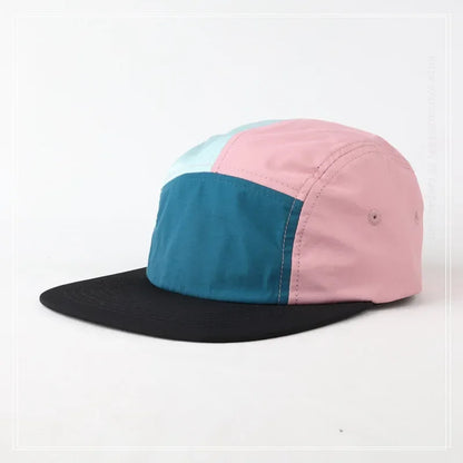 Japanese 5 Panel Color Blocking Baseball Caps