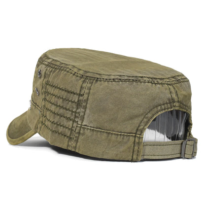 Four Seasons Washed Cotton Flat Caps Men Women