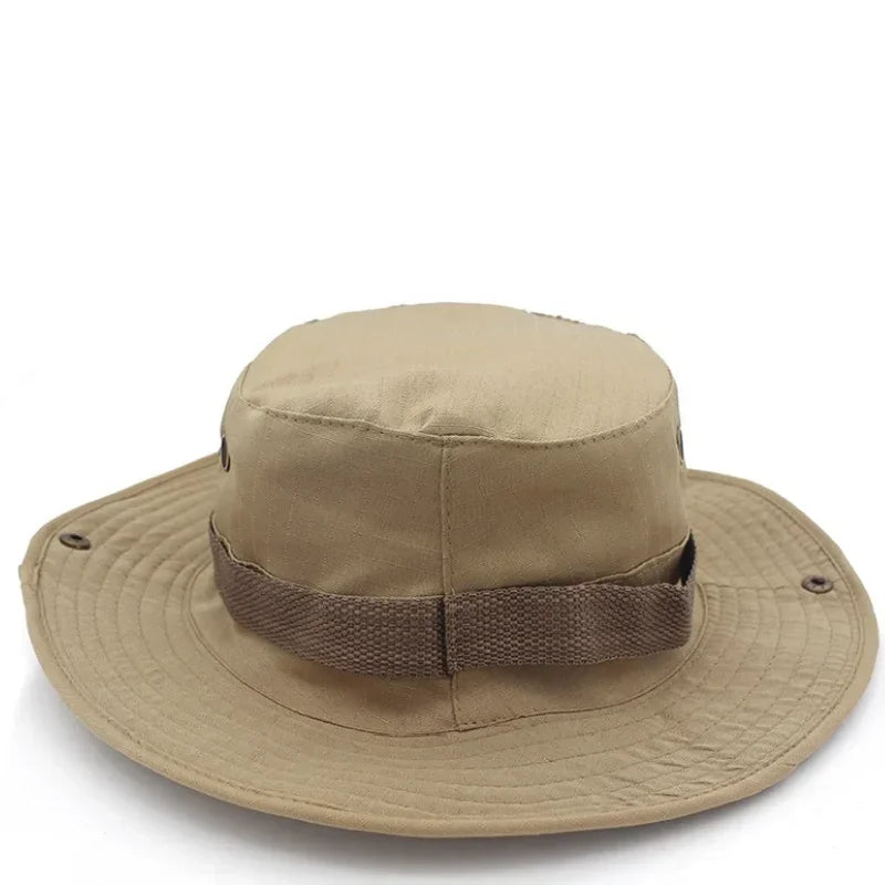 Men & Women Sun Hat Camouflage Cap Outdoor Sports Sun Bucket Cap 60cm