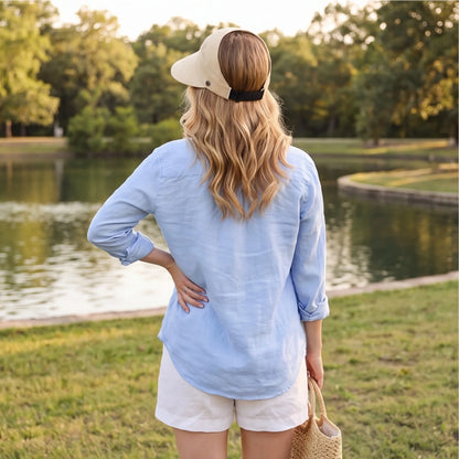 Ladies UV-Protection Visor Hats Sunscreen Caps