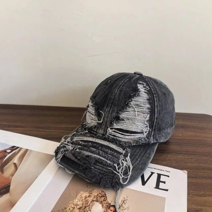 Distressed Baseball Cap For Men And Women