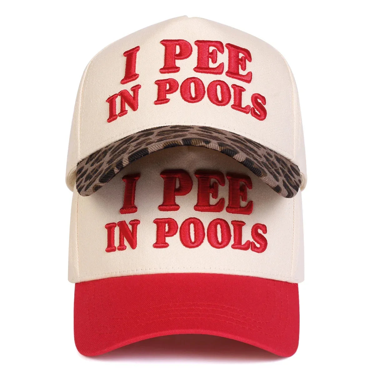 Unisex I Pee In Pools Letter Embroidery Baseball Caps Spring and Autumn
