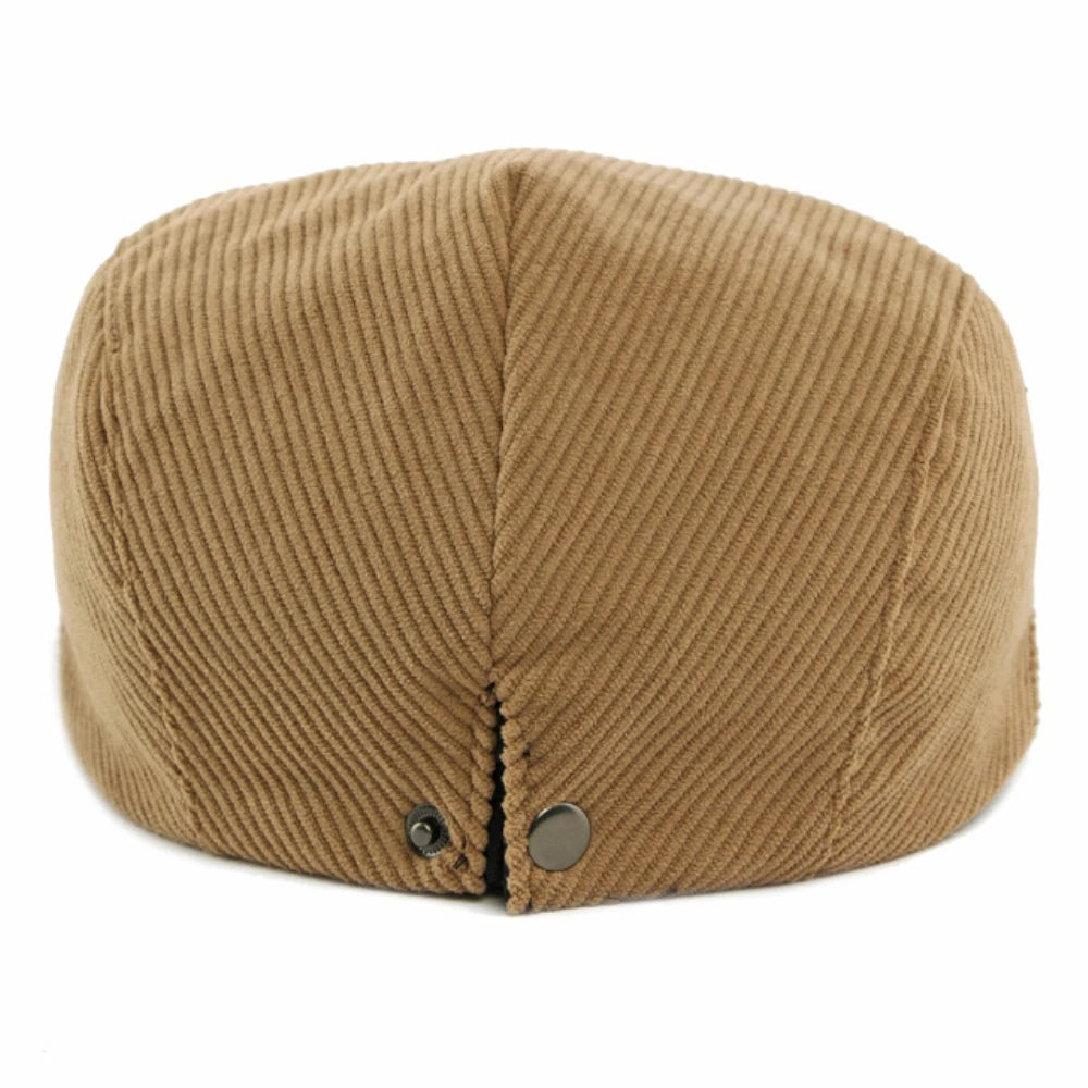 Artist Painter Beret Hats Male Female Flat Cap Adjustable Corduroy Beret Caps