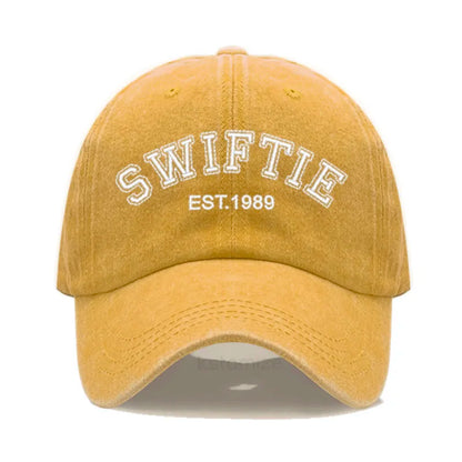 1989 Embroidery Baseball Cap for Men Women Unisex Washed Cotton