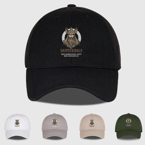 Hammers Bald Printed Baseball Cap Soft Comfortable Lightweight Breathable Adjustable Retro Viking Style