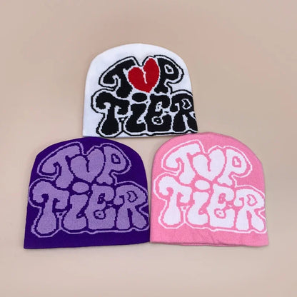 Letter Love Wool Knitted Hats Warm Hip Hop Beanies
