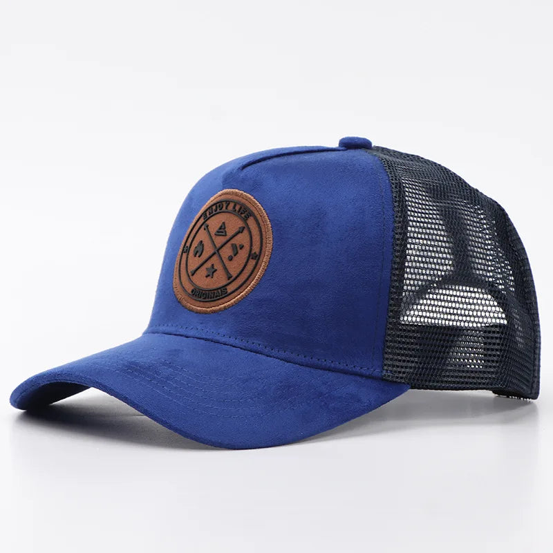New Summer Mesh Baseball Cap Women Men Letter Patch Snapback Hat