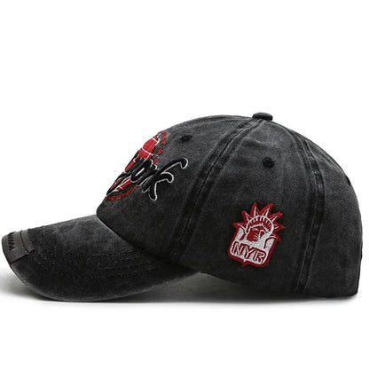 New Distressed Cotton Washed Baseball Cap Korean Outdoor