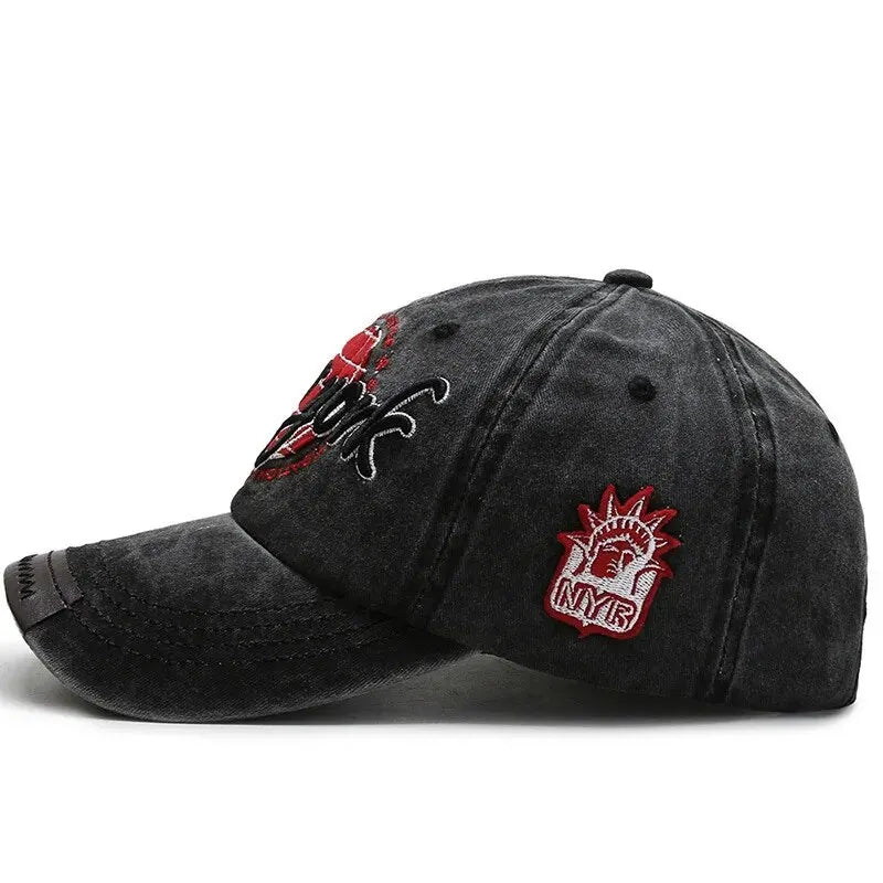 New Distressed Cotton Washed Baseball Cap Korean Outdoor