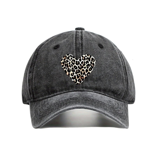 Washed Cotton Print Dad Cap Unisex Vintage Baseball Cap