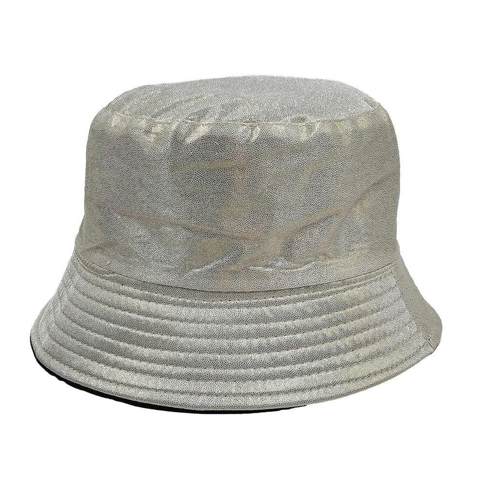 Colorful Shiny Leather Two Sided Fisherman Hat Women's and Men's