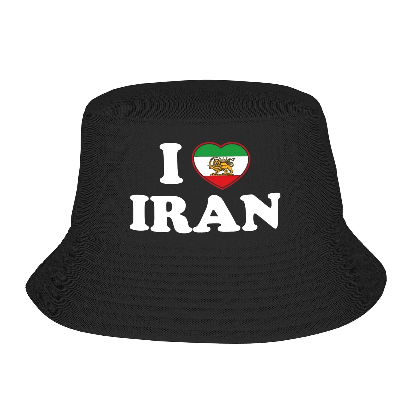 Iran Country Badge Iran Flag Bucket Hat  Street Style Fisherman Caps For Men Women Funny