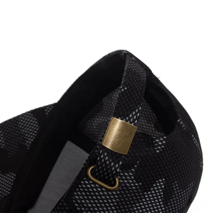 Grid Unisex Camouflage Baseball Cap Unisex Adjustable Sun Hat Men