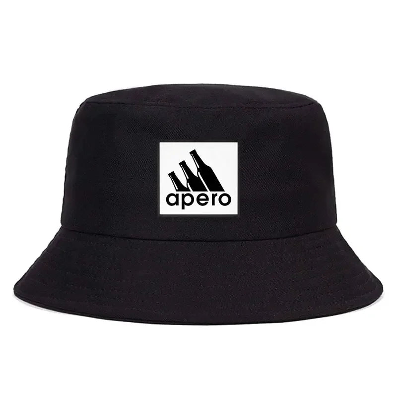 Adult Pastis Apero Bobs Man Reversible Bucket Hat Woman Outdoor Sports Fisherman Cap