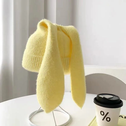 Women's Bunny Ear Beanie – Cozy Knitted Winter Hat
