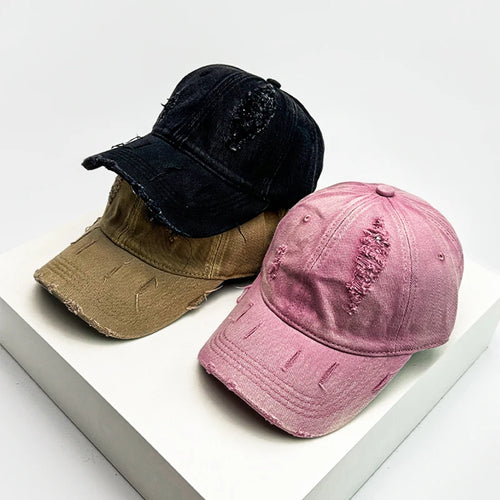 New Unisex Korean Solid Retro Baseball Hats