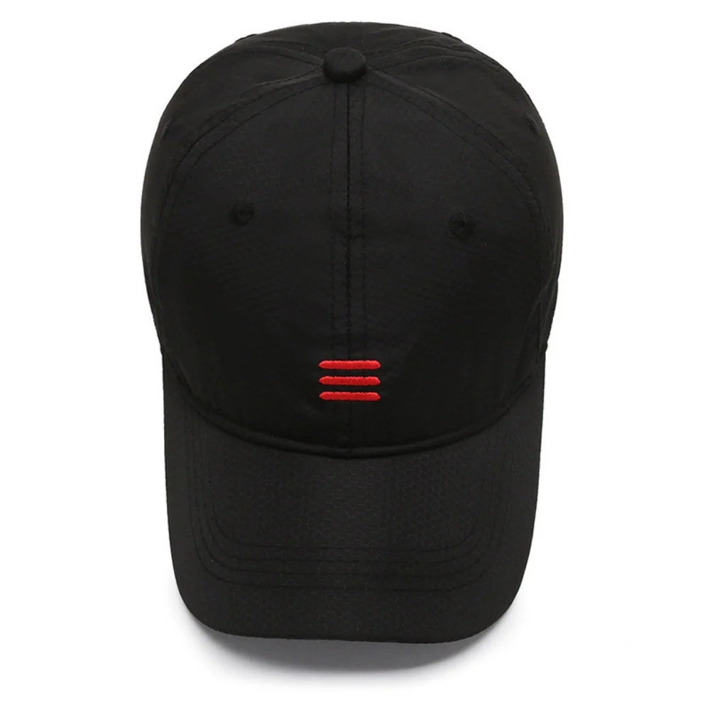 Simple Embroidery Quick Drying Hat Summer Outdoor Sport Baseball Cap