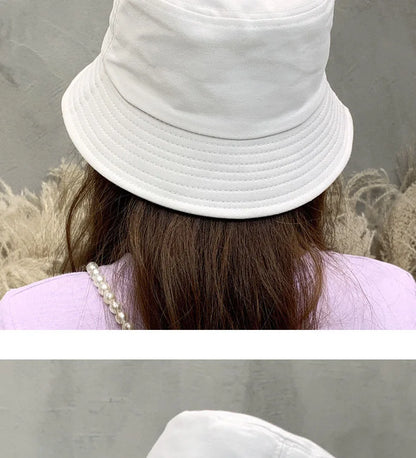 Fashion Bucket Hats Solid Panama Sunscreen Fisherman Cap Outdoor Beach Sun Cap Hat For Women Men