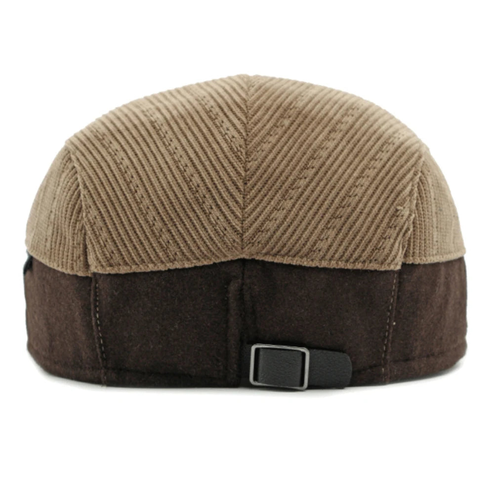 Berets Autumn Winter Hat Caps For Men Women Fleece Lined Corduroy Beret Hat