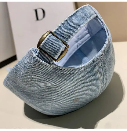 Baseball Cap Women Men Unisex Denim Washed Soft Top