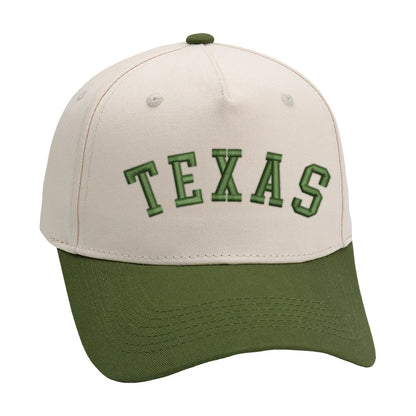 Texas Trucker Hat 3D Embroidery Two Tone Baseball Cap
