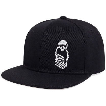 Unisex Skeleton Fingers Embroidery Hip-hop Hats Spring Autumn
