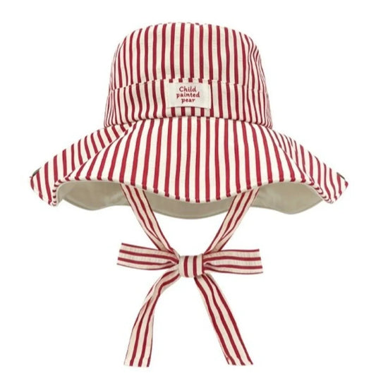 Retro Wide Brim Reversible Bucket Hat Foldable UV Protection