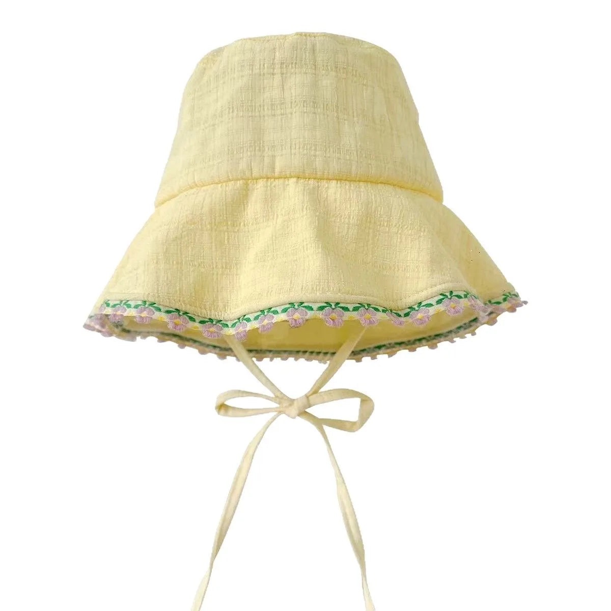Outdoor Camping Sun Protection Sweet Pink Bucket Caps