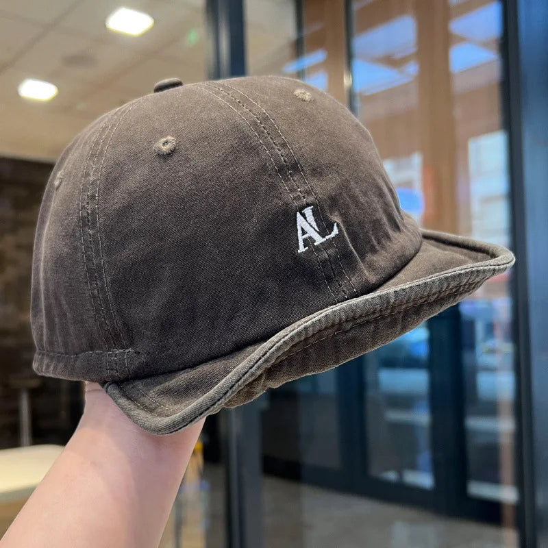 Vintage Washed Purple Baseball Cap For Women