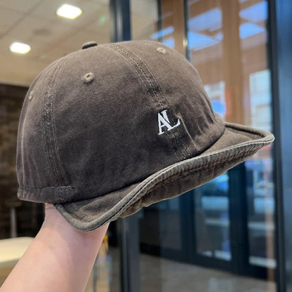 Vintage Washed Purple Baseball Cap For Women