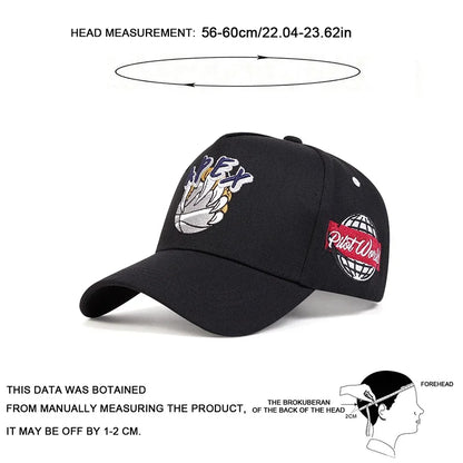 Unisex Bear Claw Basketball Apex Embroidery Baseball Caps Spring