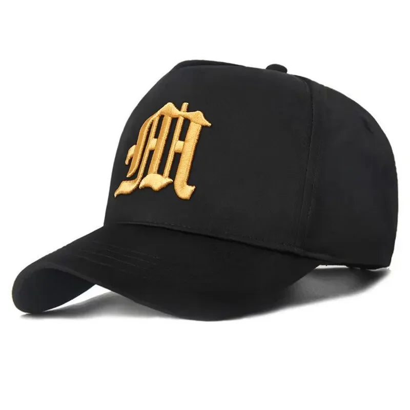 Fashion Gothic Letter M Embroidery Baseball Caps Autumn Outdoor Adjustable Casual Hats Sunscreen Hat Sports Cap