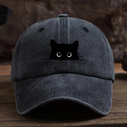 Cute Cat Print Adjustable Baseball Cap For Men And Women Outdoor
