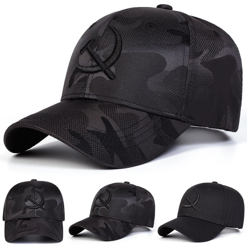 Unisex Hammer And Sickle Embroidery Baseball Caps