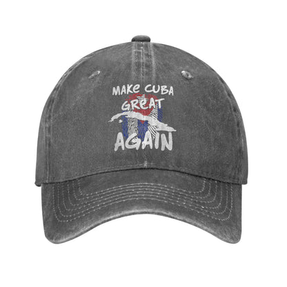 Make Cuba Great Again Sun Baseball Cap  Women Men