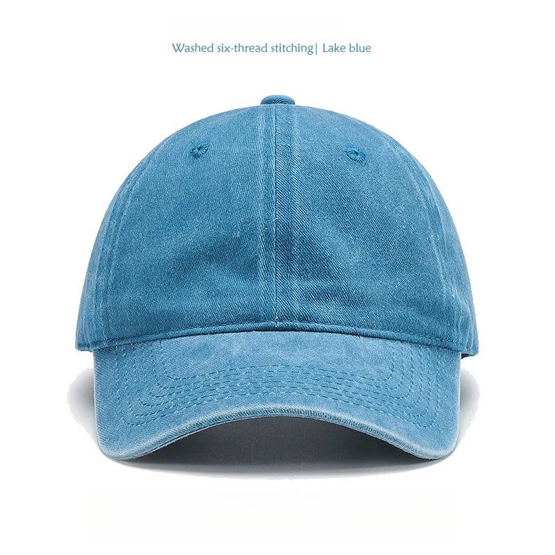 Washed Cotton Solid Dad Hat Unisex Baseball Cap