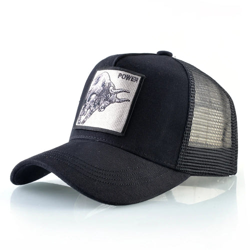 K Baseball Caps Men Snapback Hip Hop With Embroidery Bull Patch Four Seasons Breathable