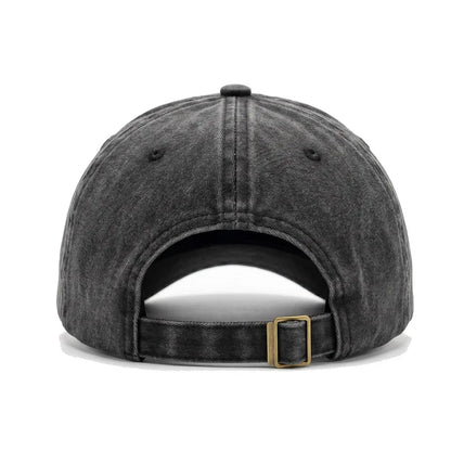 Washed Embroidered Letter Cap Retro Face Small Soft Top Baseball Cap Spring And Autumn Travel Sun Protection Hat