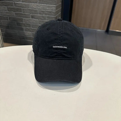 Retro Cotton Baseball Caps Spring Summer Letter Embroidery  For Men & Women