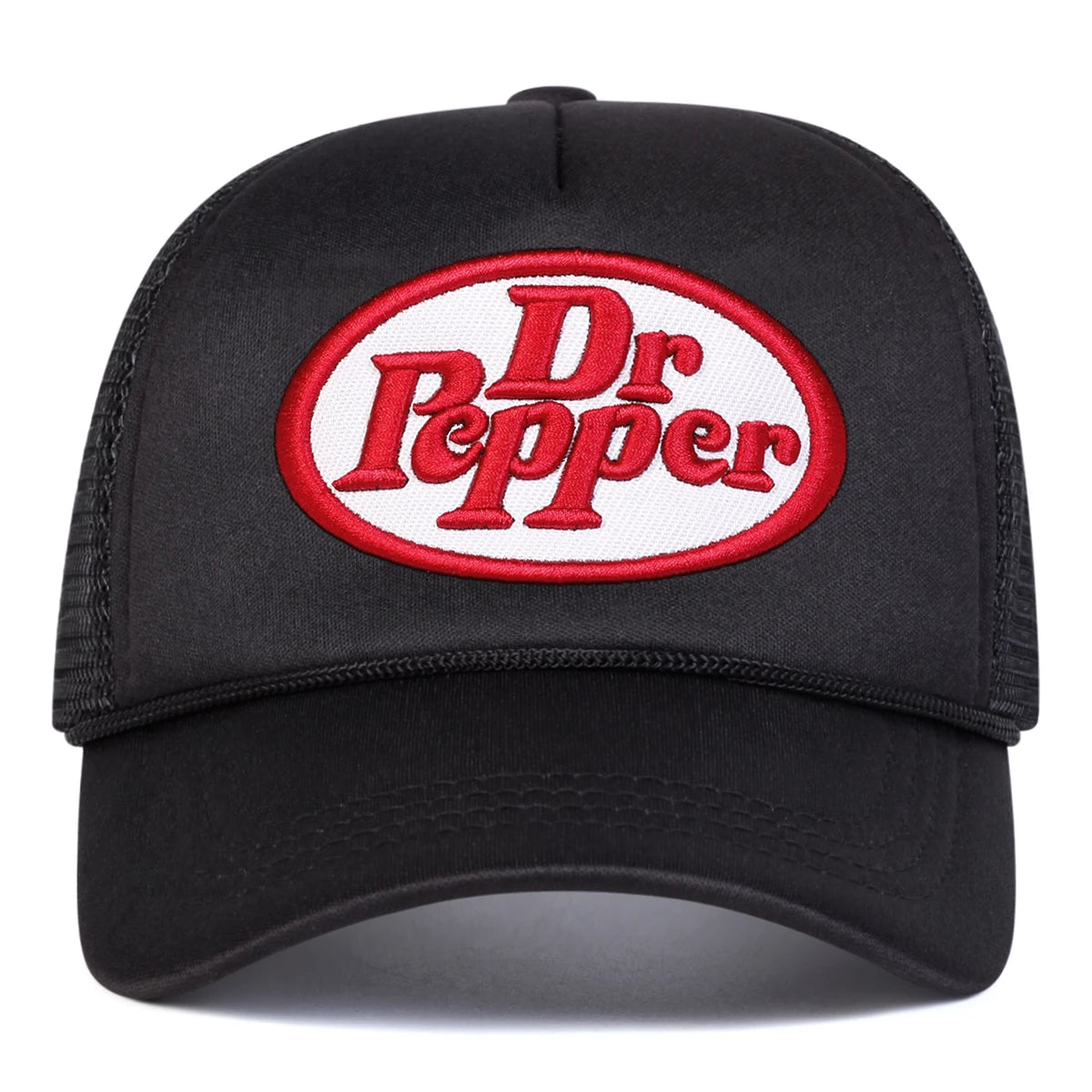 Unisex Dr Pepper Letter Embroidery Baseball Net Caps Spring and Summer