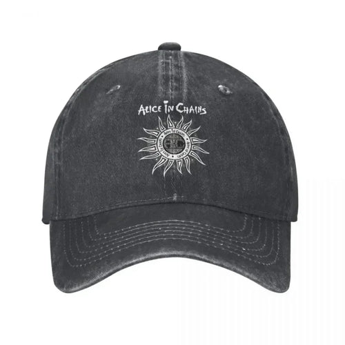 Baseball Caps Alice In Chains Band Accessories Unisex Vintage Distressed