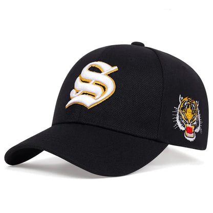 Tiger Letter Embroidery Baseball Cap Unisex Cotton Caps Outdoor Curved Brim Leisure hat