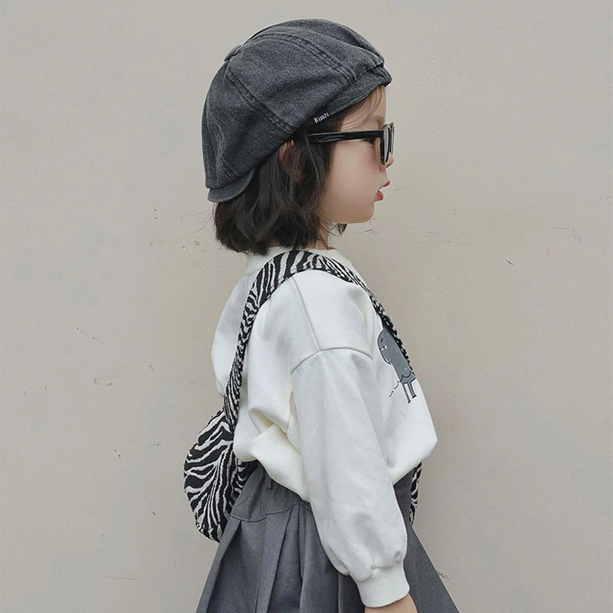 Fashion Retro Denim Beret 2-7 Year Kids Newsboy Cap