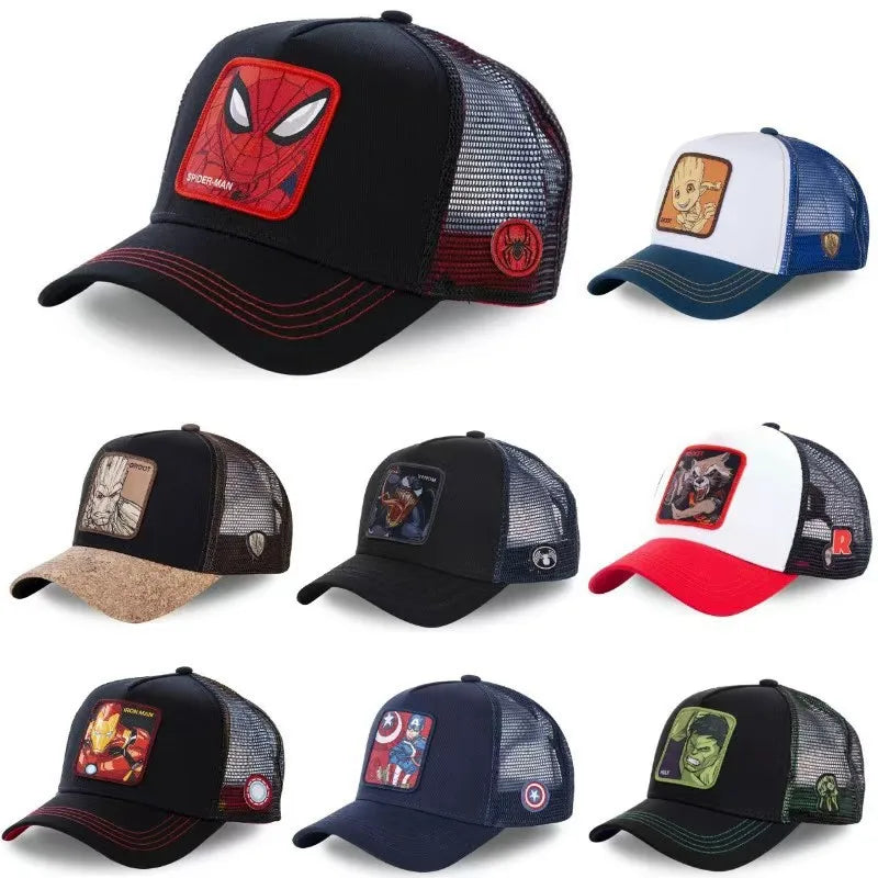 Mw Hot New Summer Cartoon Animation Web Shaped Personalized Trend Hat Baseball Cap