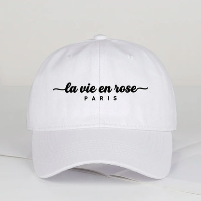 "La Vie En Rose Paris" Print Baseball Cap