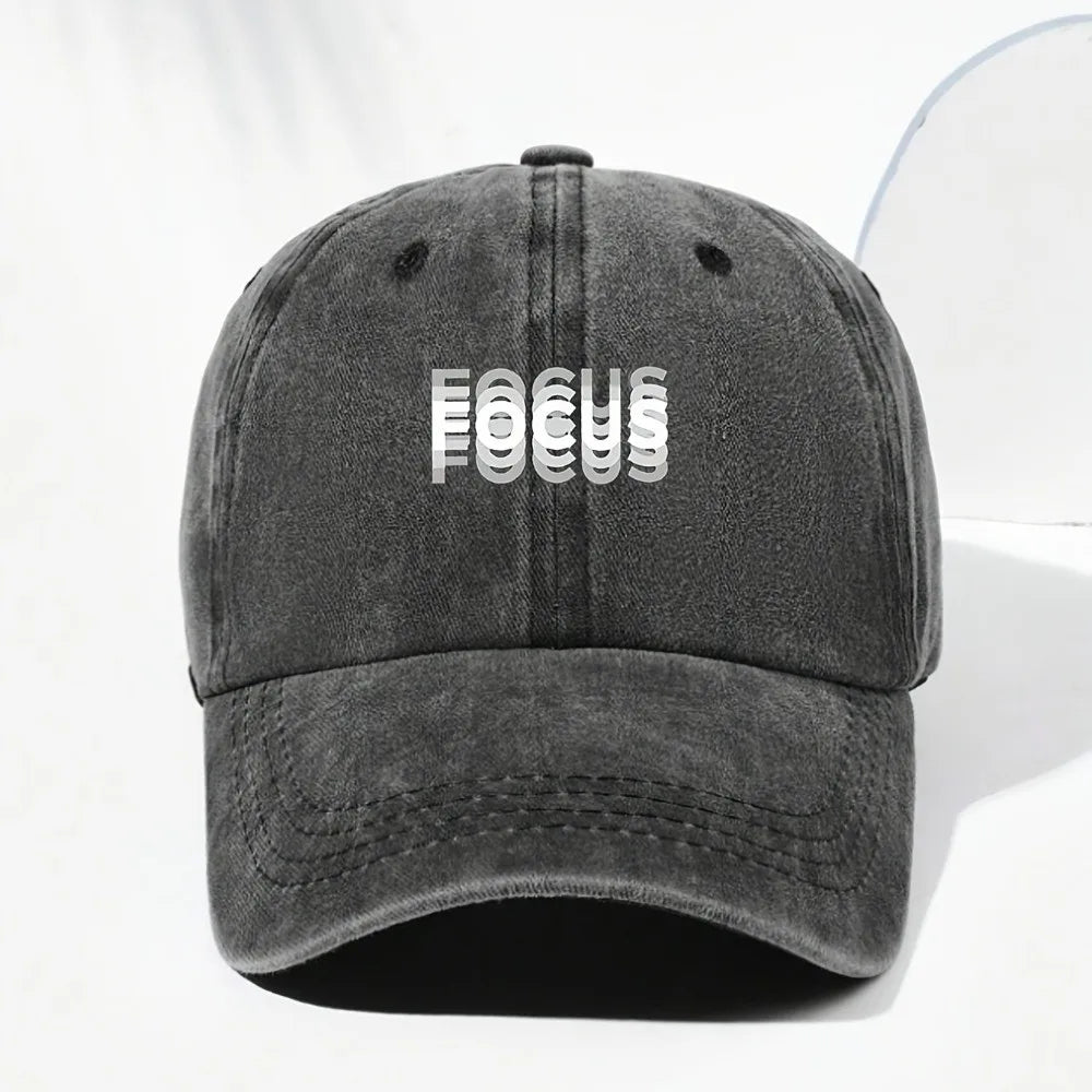 Minimal Letter Printed Baseball Cap Breathable Adjustable