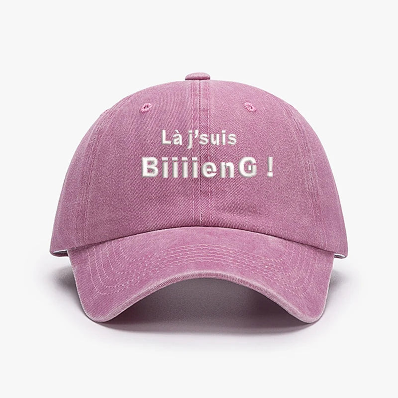 Fashion Brand Embroidery France Biiiieng Soft Men Baseball Caps