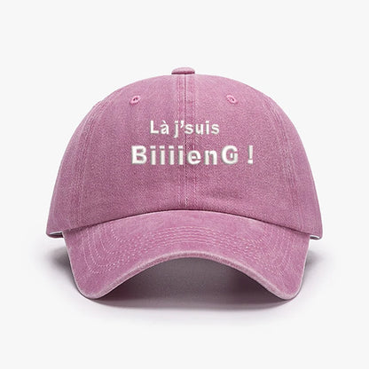 Fashion Brand Embroidery France Biiiieng Soft Men Baseball Caps