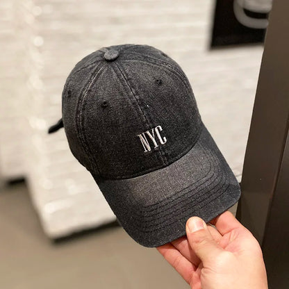 Classic Retro Denim Baseball Cap Unisex NYC